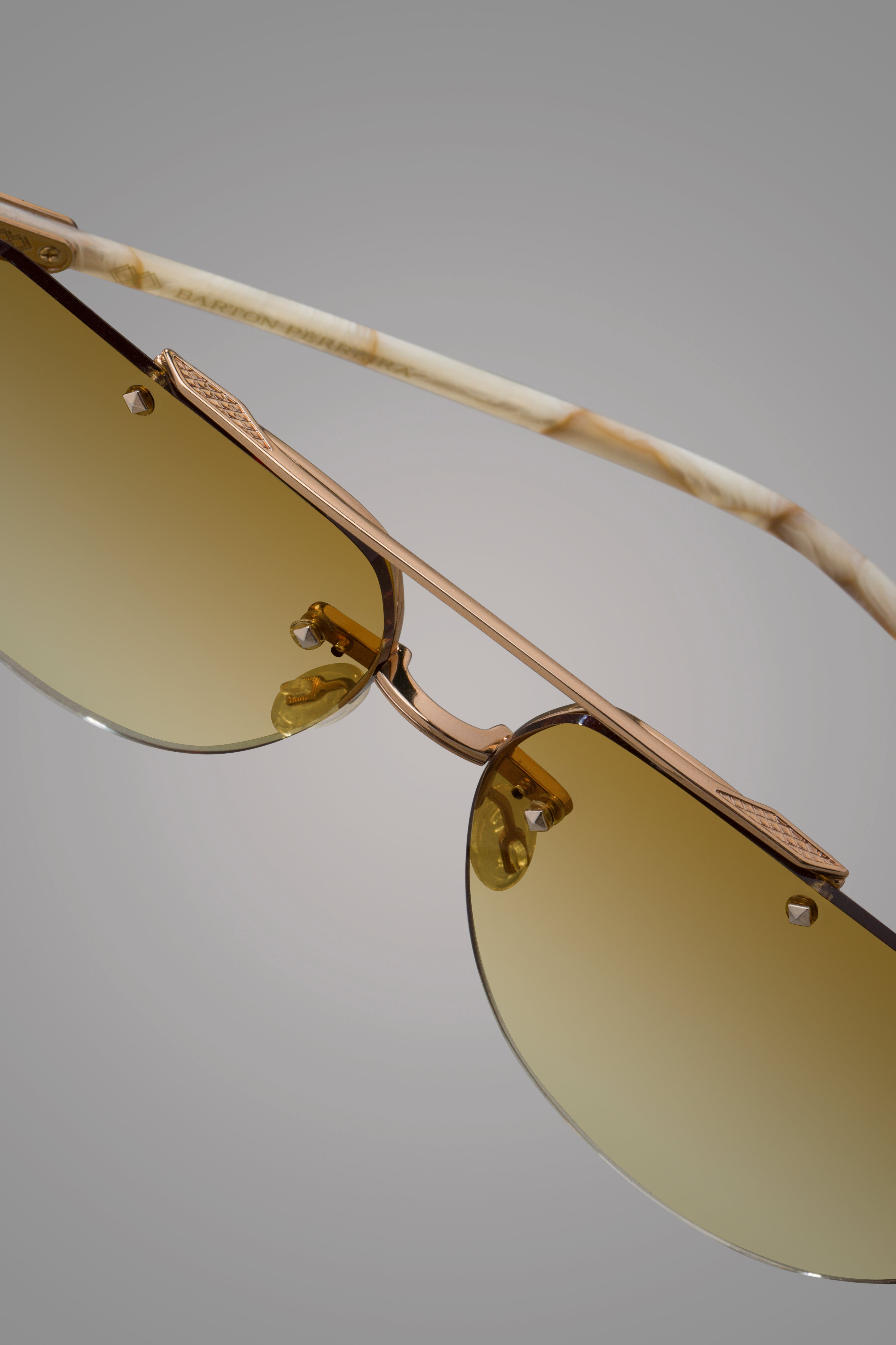 Designer Jean Glasses - Rimless Sunglasses